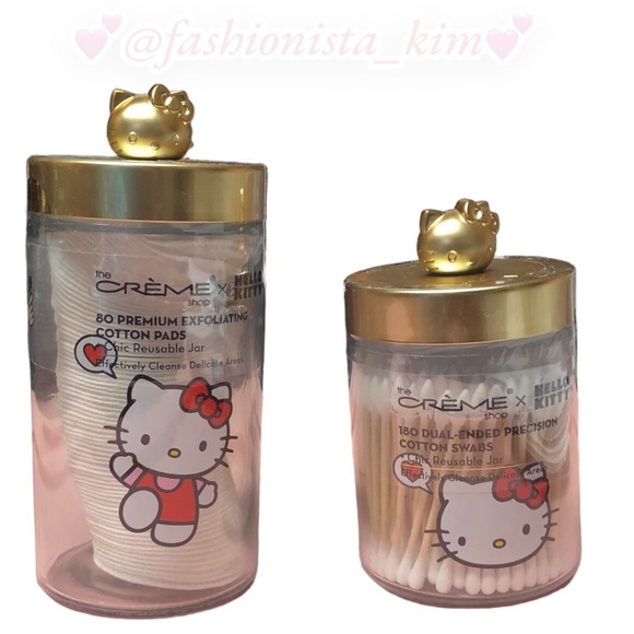 Hello Kitty X Crème cotton swabs and cotton pads - Picture 1 of 12